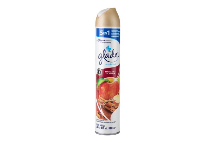 AROMATIZANTE AEROSOL MANZANA Y CANELA GLADE 400 ML