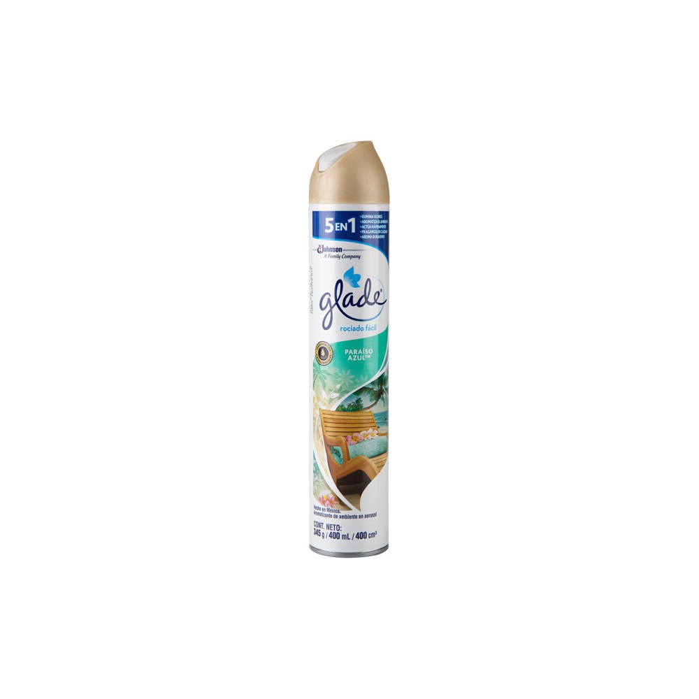 AROMATIZANTE AEROSOL PARAISO AZUL GLADE 400 ML