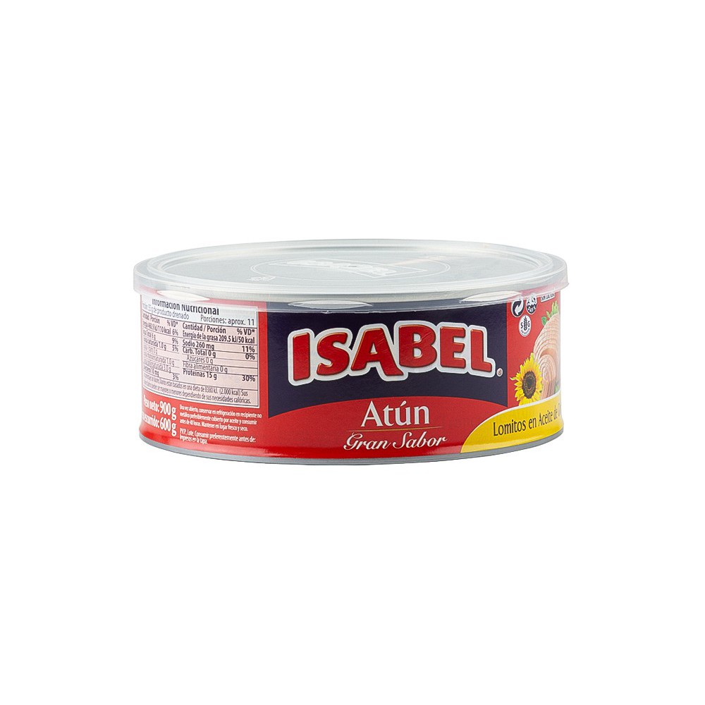 ATUN ACEITE DE GIRASOL ISABEL 900 G