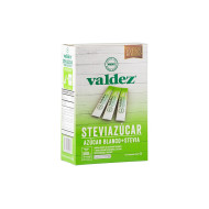 AZUCAR BLANCA MAS STEVIA VALDEZ 300 G (120 X 2.5 G)