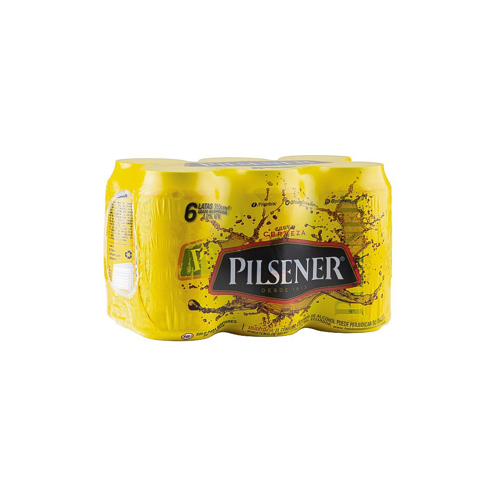 CERVEZA PILSENER LATA PACK (6 X 355 ML)