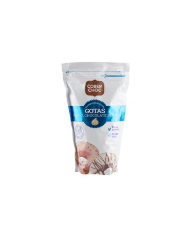 COBERTURA CHOCOLATE BLANCO GOTAS COBERCHOC 500 G