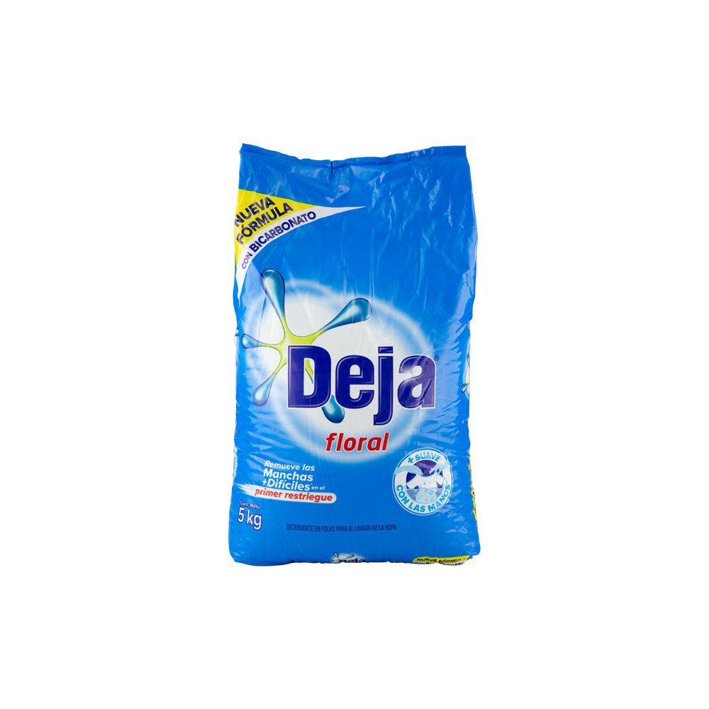 DETERGENTE EN POLVO FLORAL DEJA 5 KG