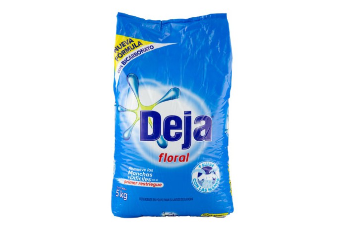 DETERGENTE EN POLVO FLORAL DEJA 5 KG