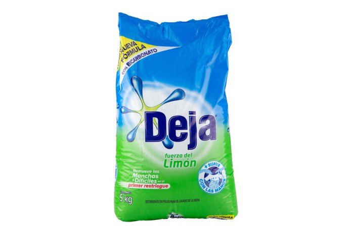 DETERGENTE EN POLVO FUERZA DEL LIMON DEJA 5 KG