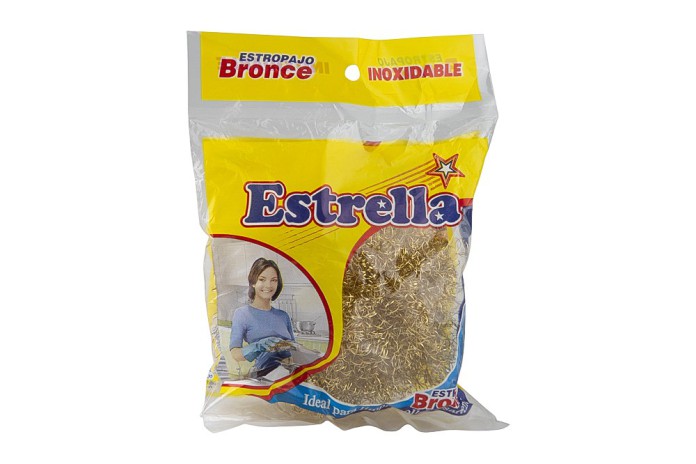 ESTROPAJO BRONCE INOXIDABLE ESTRELLA (X 1)